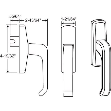 Strybuc GEARED HANDLE SPACIO 854-14661